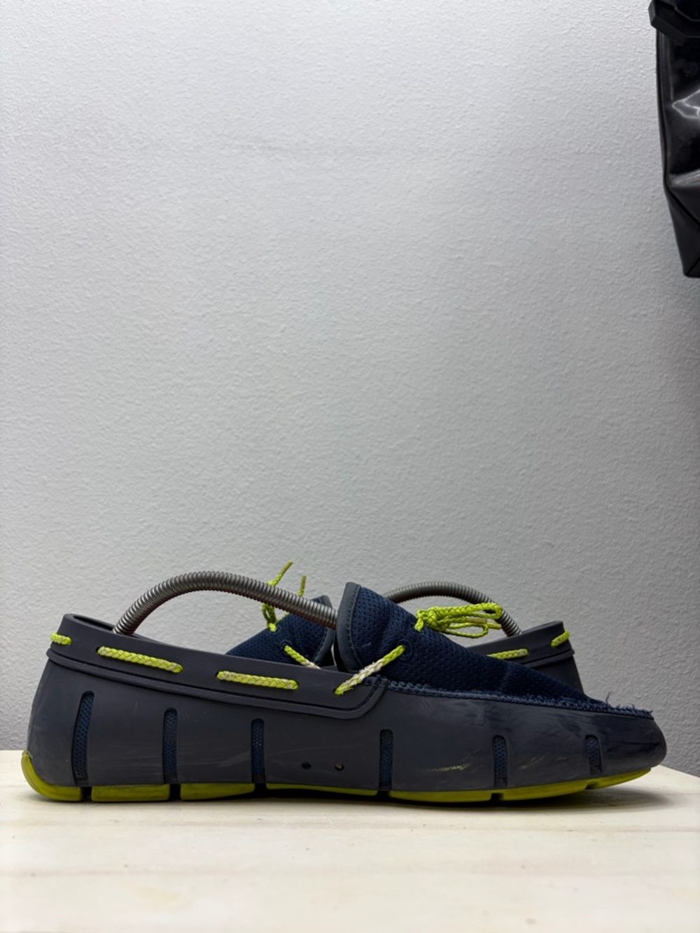 Swims Men’s Blue Rubber Braided Lace Loafers Size 10 - Picture 2 of 8